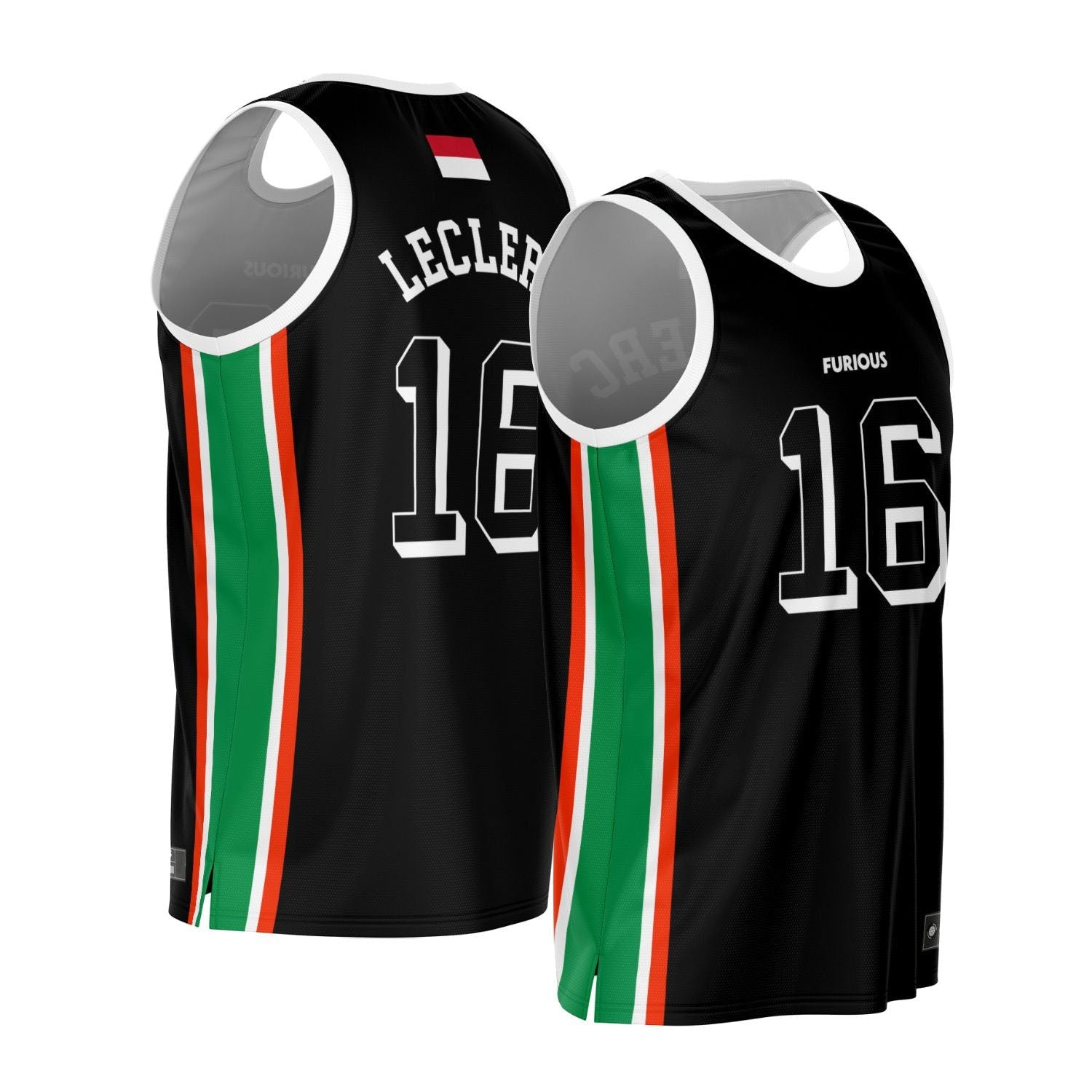 Leclerc - Black Downforce Edition Jersey (Clearance) - Furious Motorsport