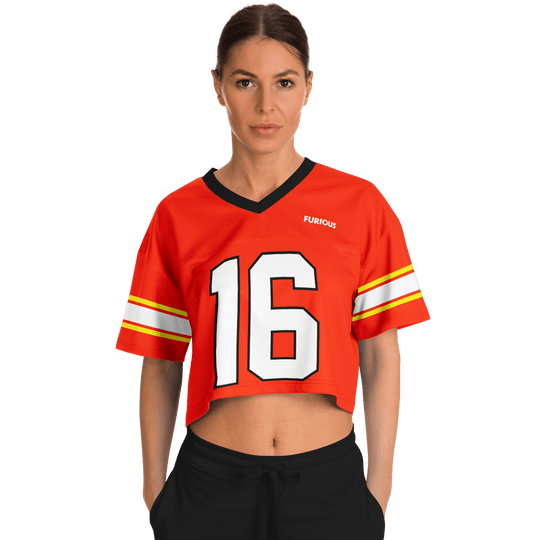Leclerc Football Crop Top - Red - Furious Motorsport