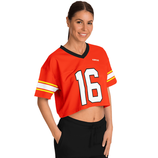 Leclerc Football Crop Top - Red - Furious Motorsport
