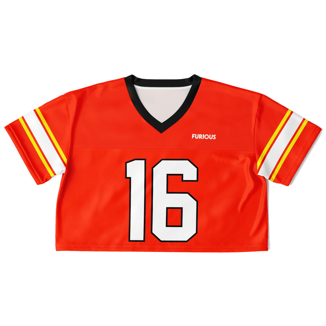Leclerc Football Crop Top - Red - Furious Motorsport
