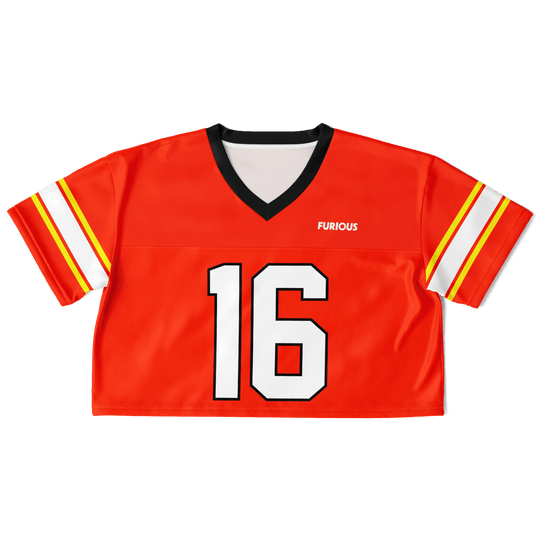 Leclerc Football Crop Top - Red - Furious Motorsport