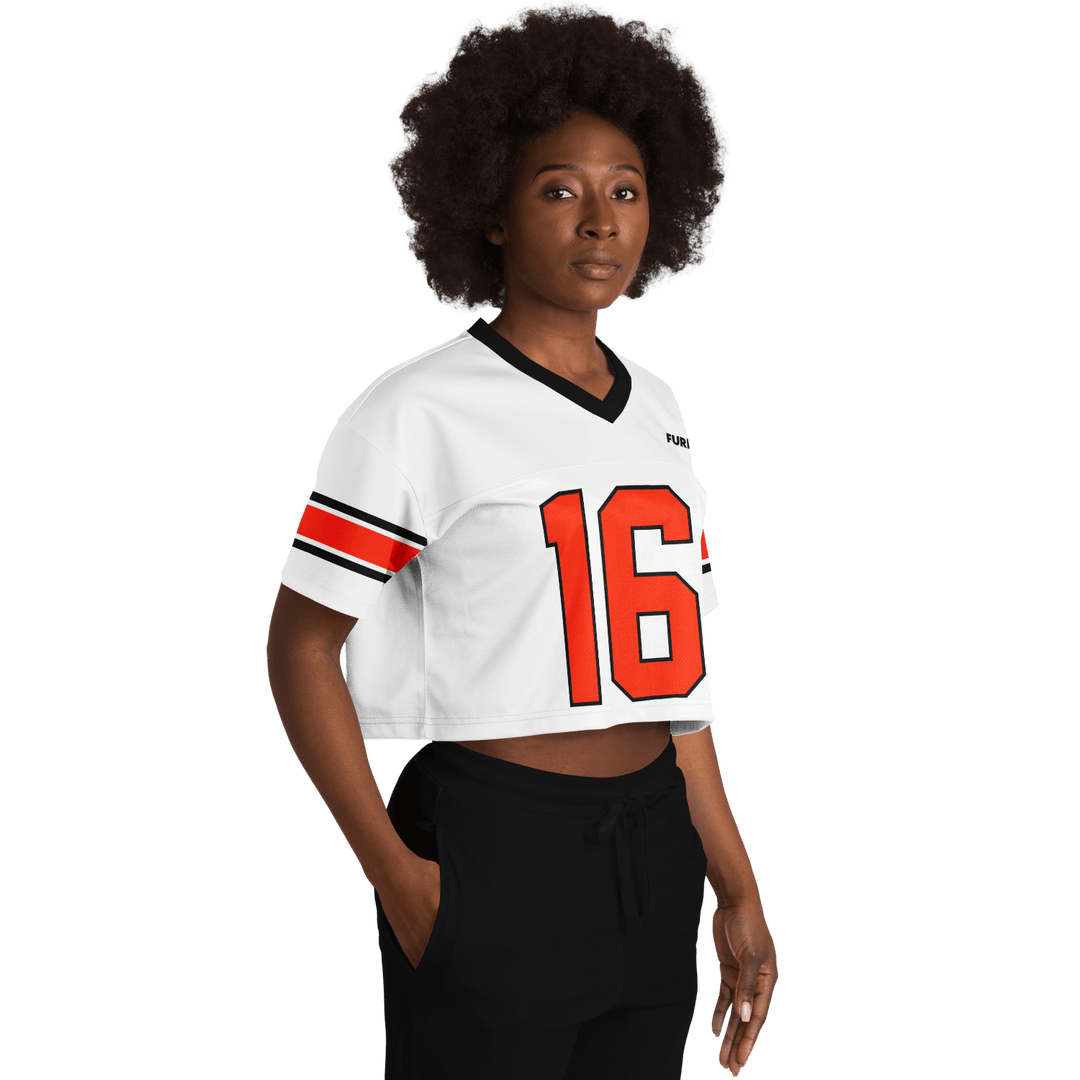 Leclerc Football Crop Top - White - Furious Motorsport