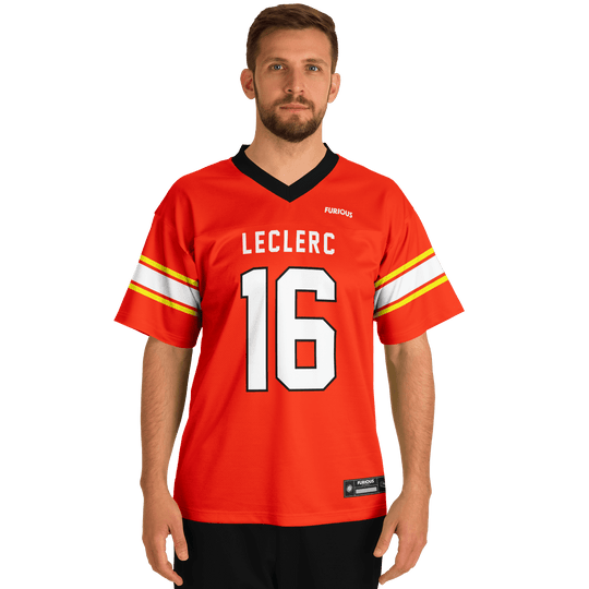 Leclerc Football Jersey - Red - Furious Motorsport