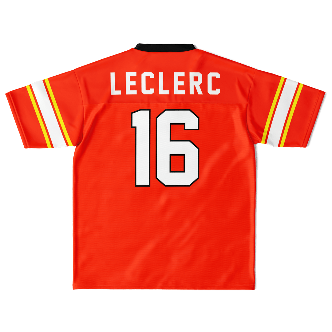 Leclerc Football Jersey - Red - Furious Motorsport