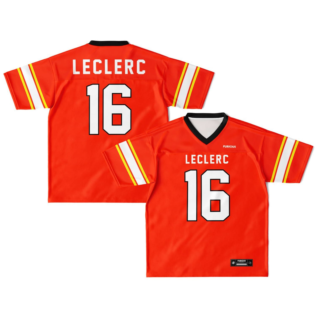 Leclerc Football Jersey - Red - Furious Motorsport