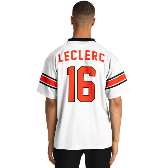 Leclerc Football Jersey - White - Furious Motorsport