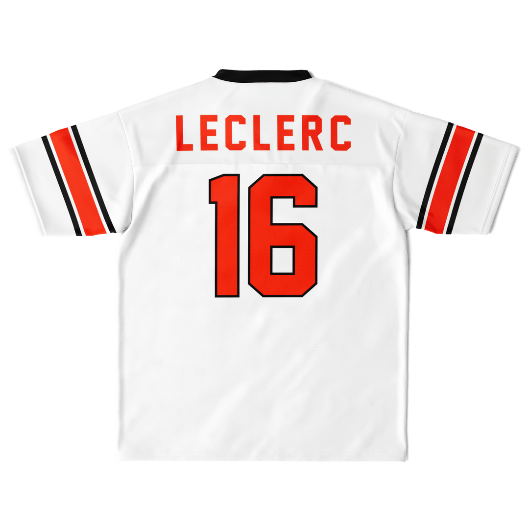 Leclerc Football Jersey - White - Furious Motorsport