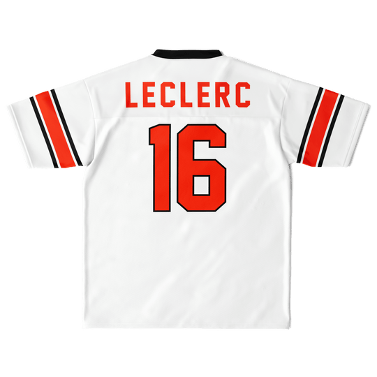 Leclerc Football Jersey - White - Furious Motorsport