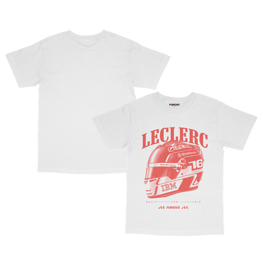 Leclerc Helmet T-Shirt - Furious Motorsport