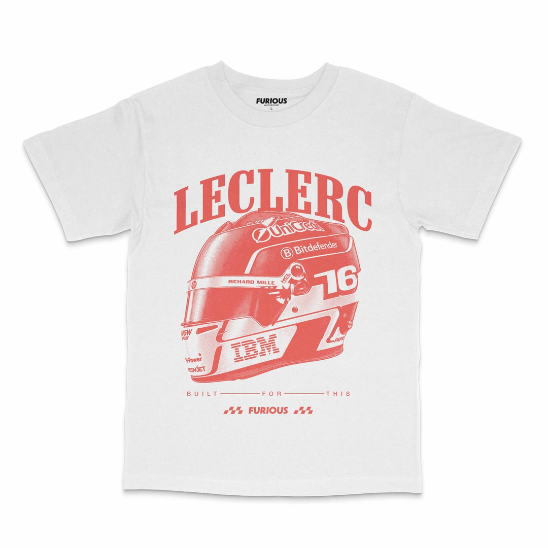 Leclerc Helmet T-Shirt - Furious Motorsport