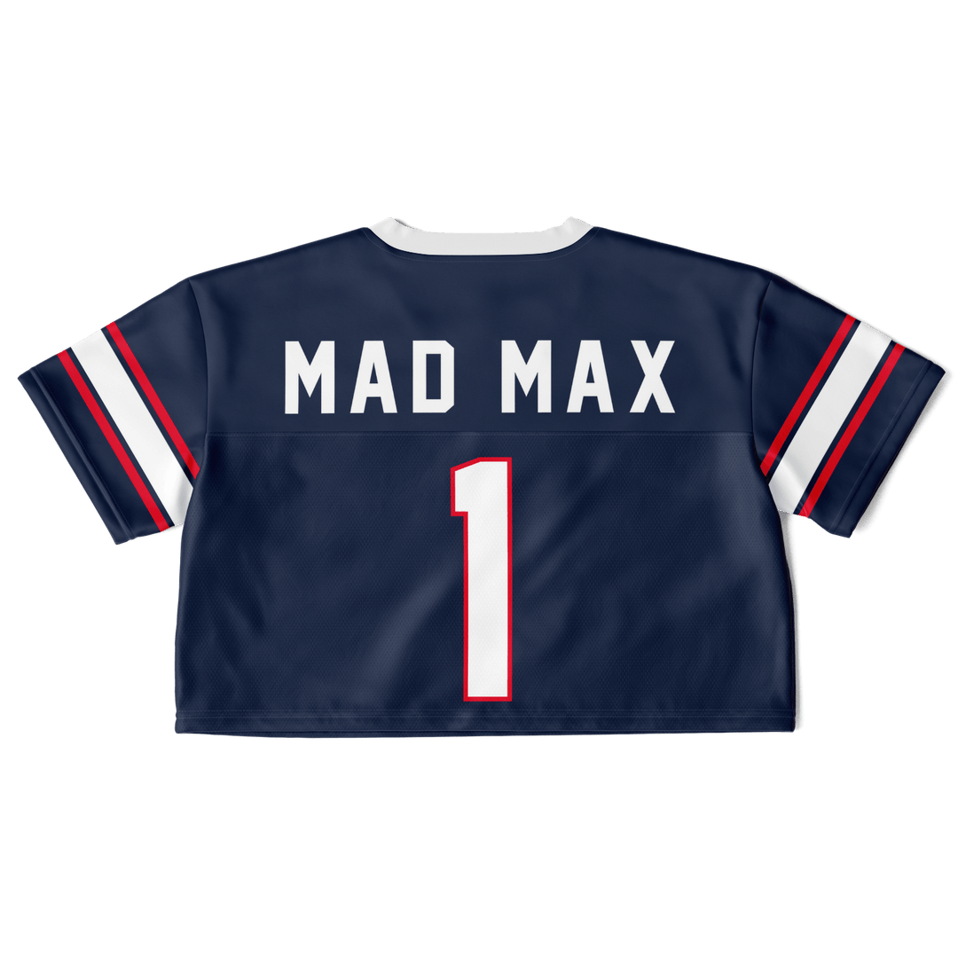Mad Max Football Crop Top - Cobalt - Furious Motorsport