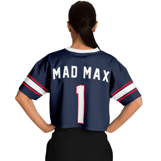 Mad Max Football Crop Top - Cobalt - Furious Motorsport