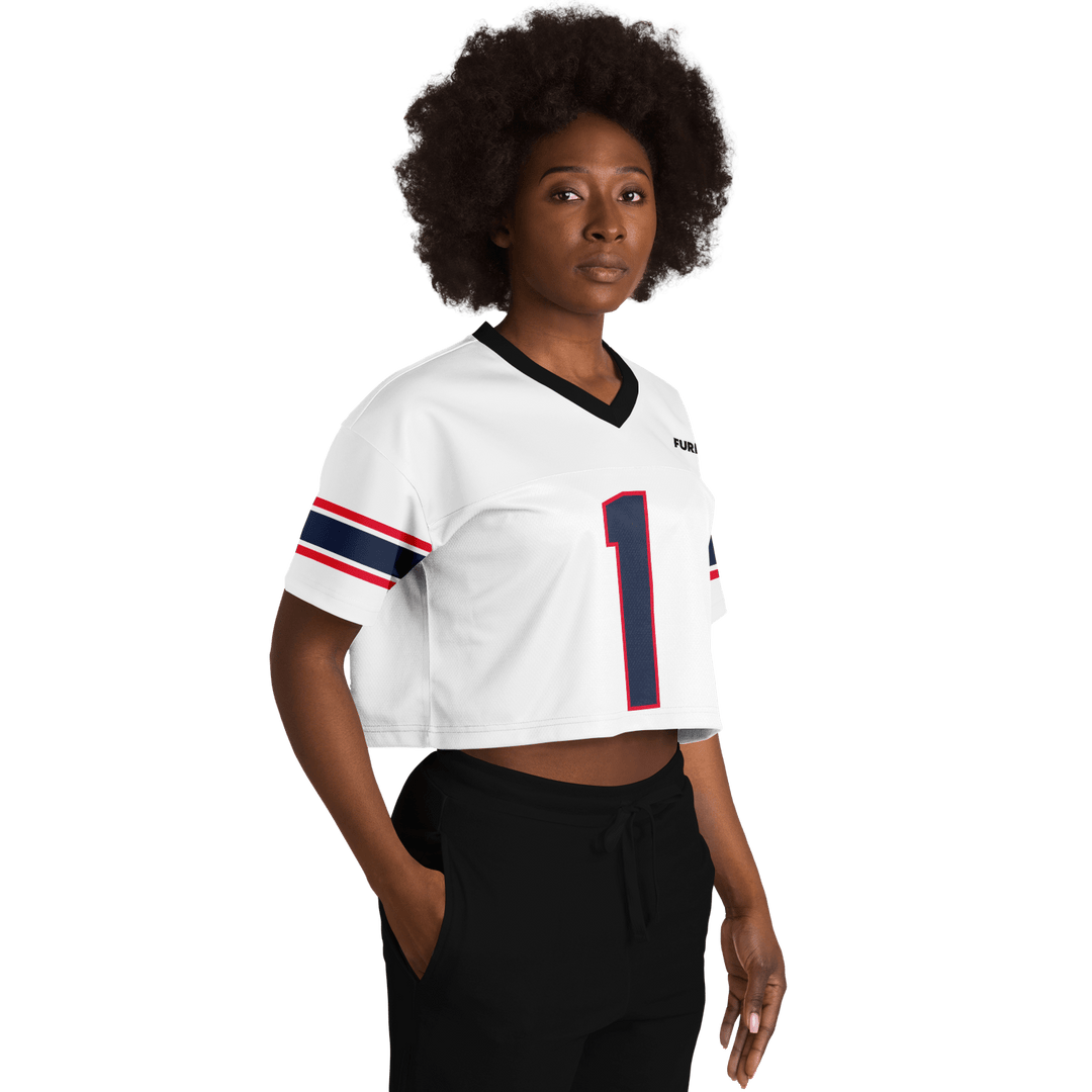 Mad Max Football Crop Top - White - Furious Motorsport