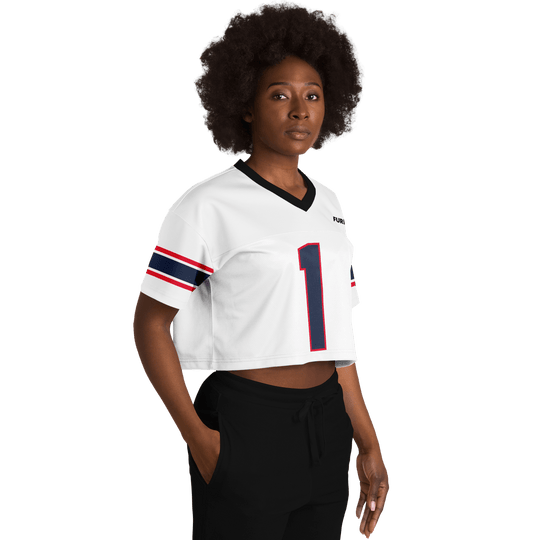 Mad Max Football Crop Top - White - Furious Motorsport