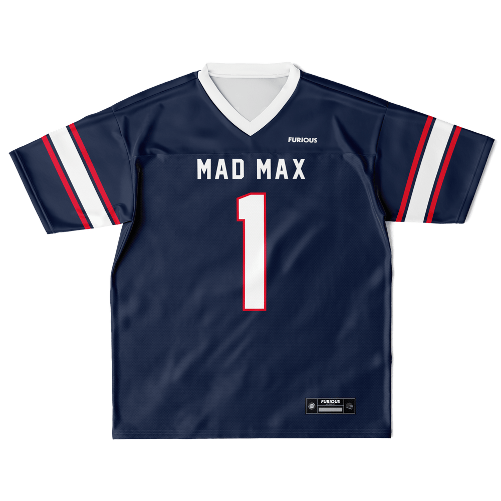 Mad Max Football Jersey - Cobalt - Furious Motorsport