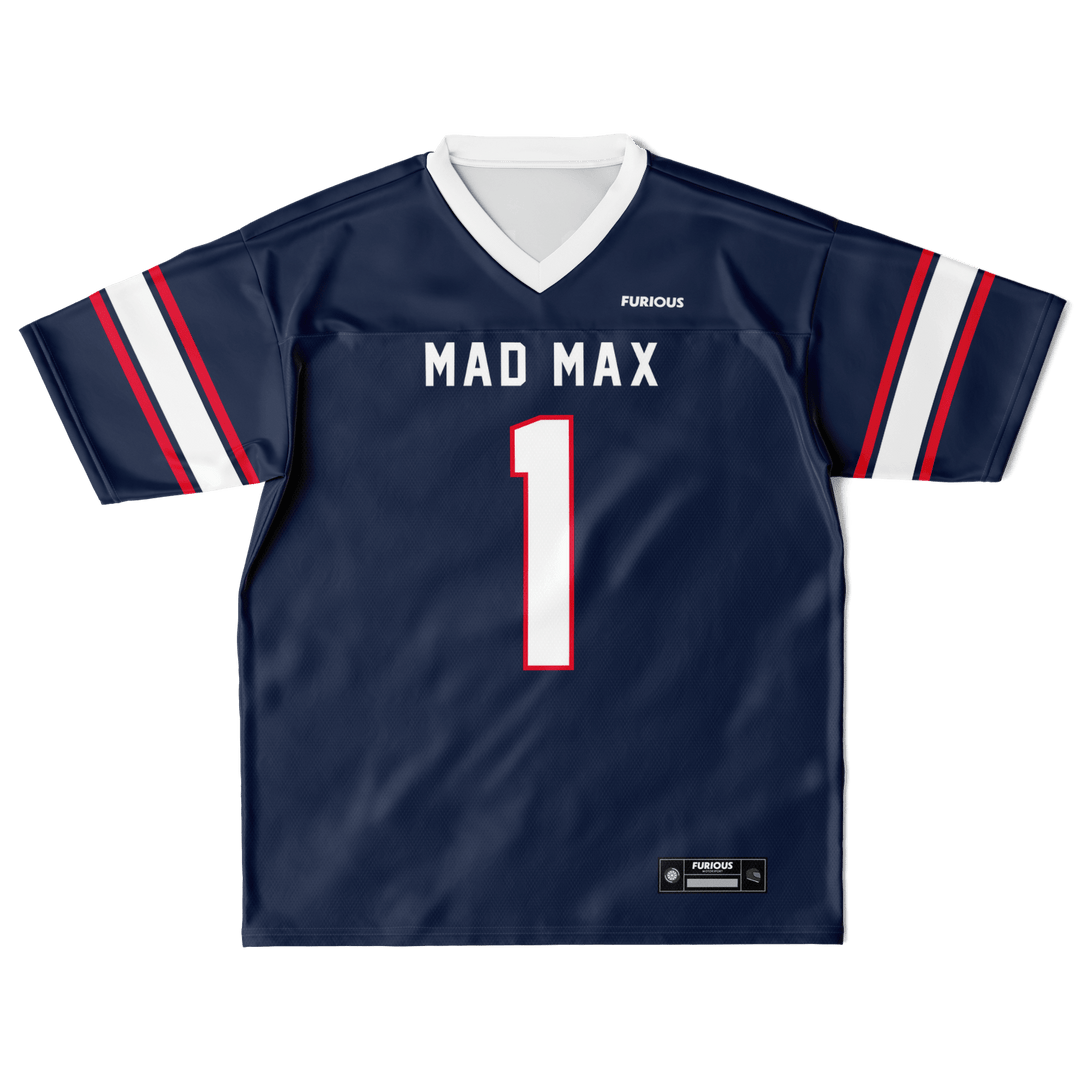 Mad Max Football Jersey - Cobalt - Furious Motorsport