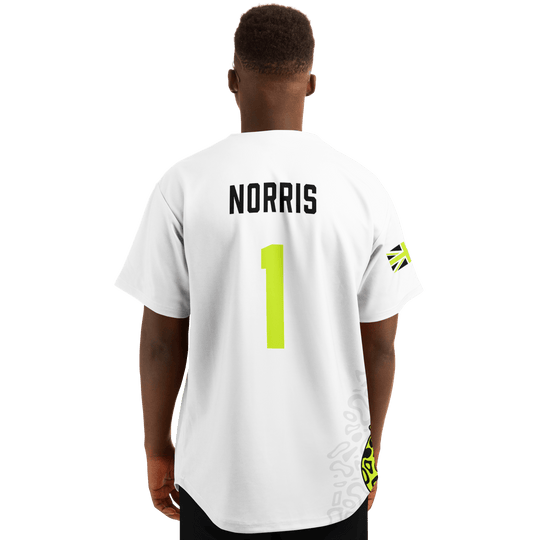 Norris - Arctic White Fluro Helmet Jersey 2026 - Furious Motorsport