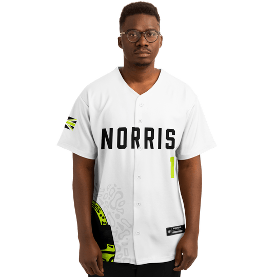 Norris - Arctic White Fluro Helmet Jersey 2026 - Furious Motorsport