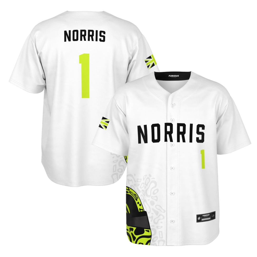Norris - Arctic White Fluro Helmet Jersey 2026 - Furious Motorsport