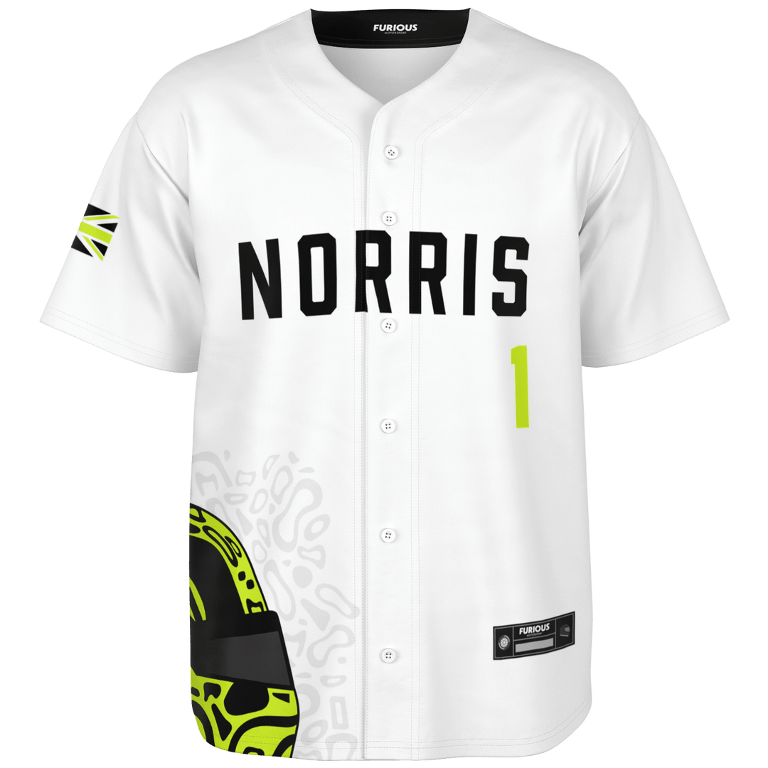 Norris - Arctic White Fluro Helmet Jersey 2026 - Furious Motorsport