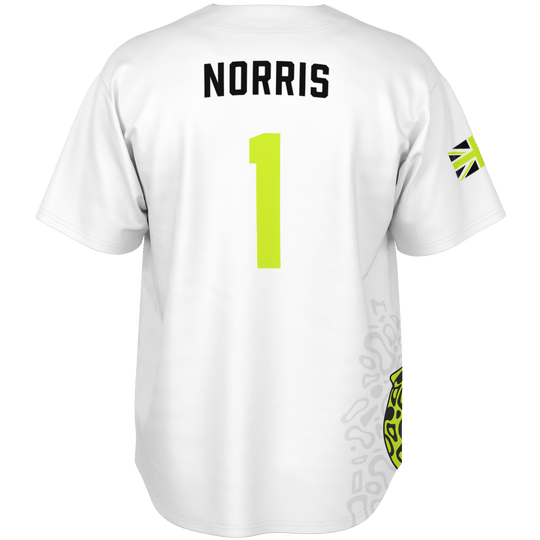 Norris - Arctic White Fluro Helmet Jersey 2026 - Furious Motorsport