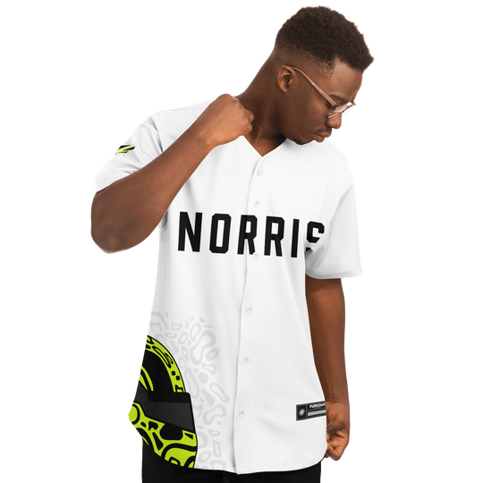 Norris - Arctic White Fluro Helmet Jersey 2026 - Furious Motorsport