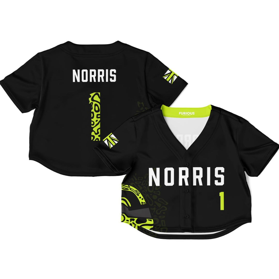 Norris - Carbon Black Fluro Helmet Crop Top 2026 - Furious Motorsport