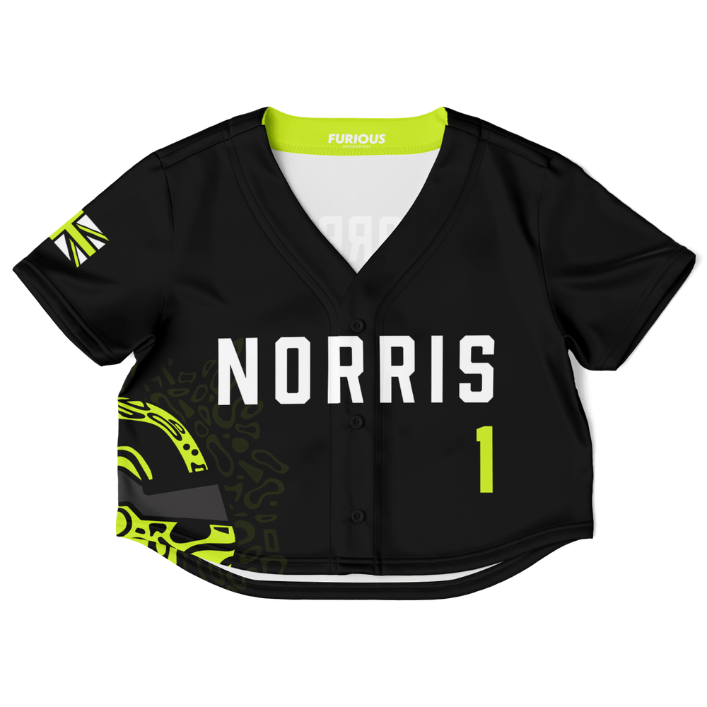 Norris - Carbon Black Fluro Helmet Crop Top 2026 - Furious Motorsport
