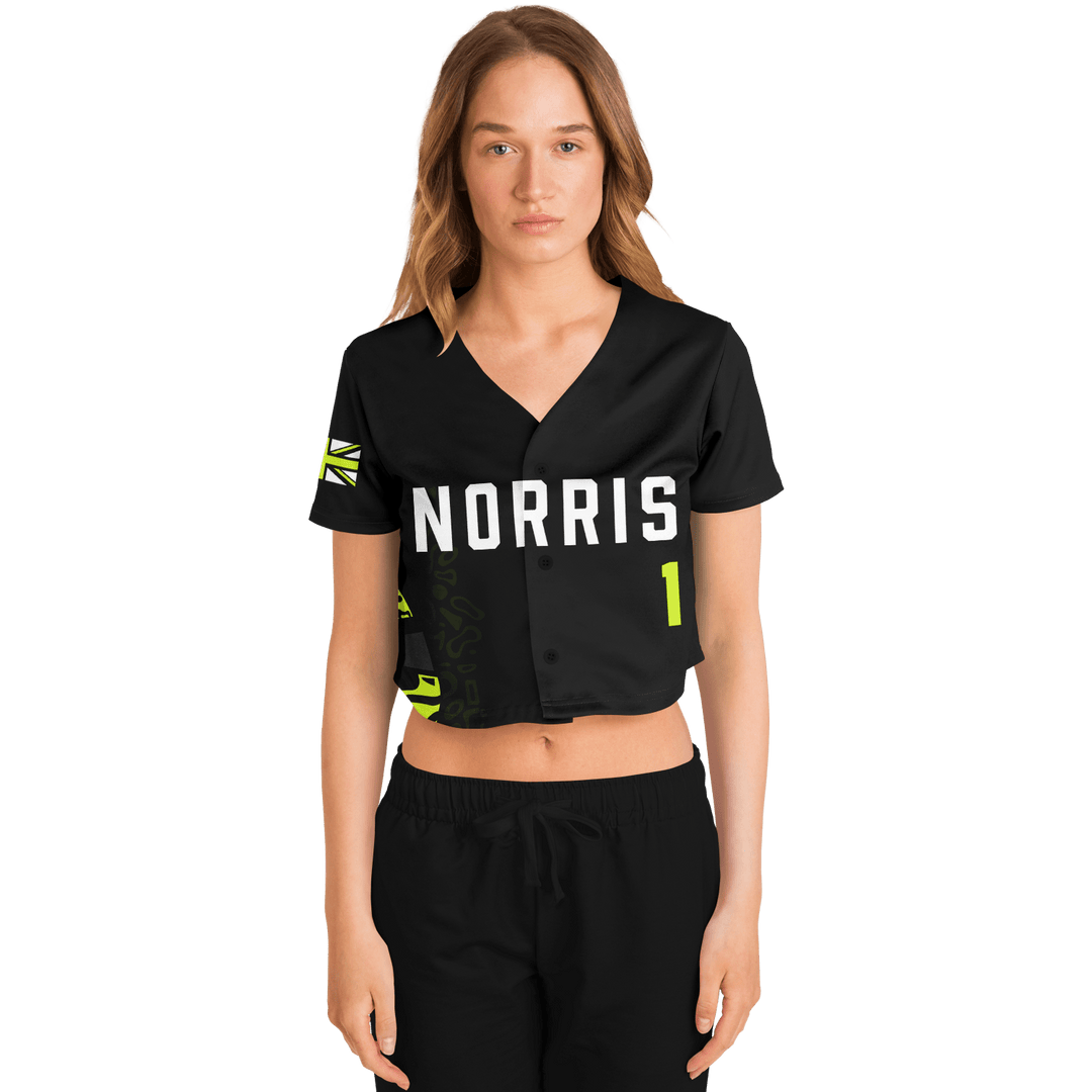 Norris - Carbon Black Fluro Helmet Crop Top 2026 - Furious Motorsport