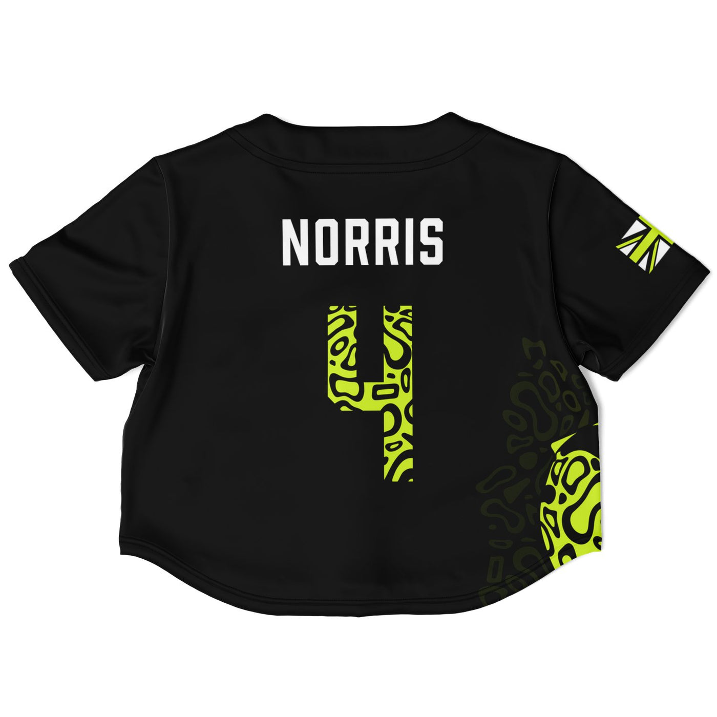 Norris - Carbon Black Fluro Helmet Crop Top - Furious Motorsport