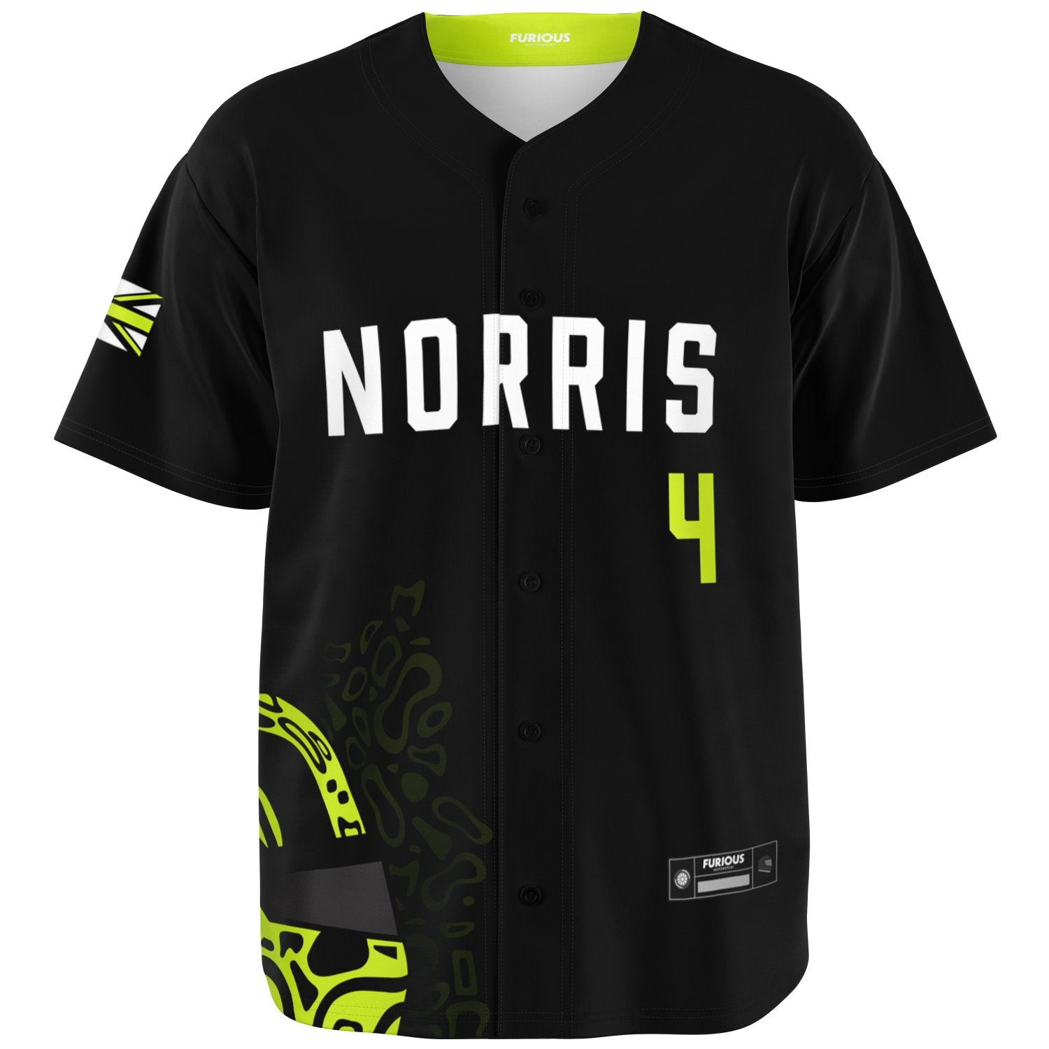 Norris - Carbon Black Fluro Helmet Jersey – Furious Motorsport