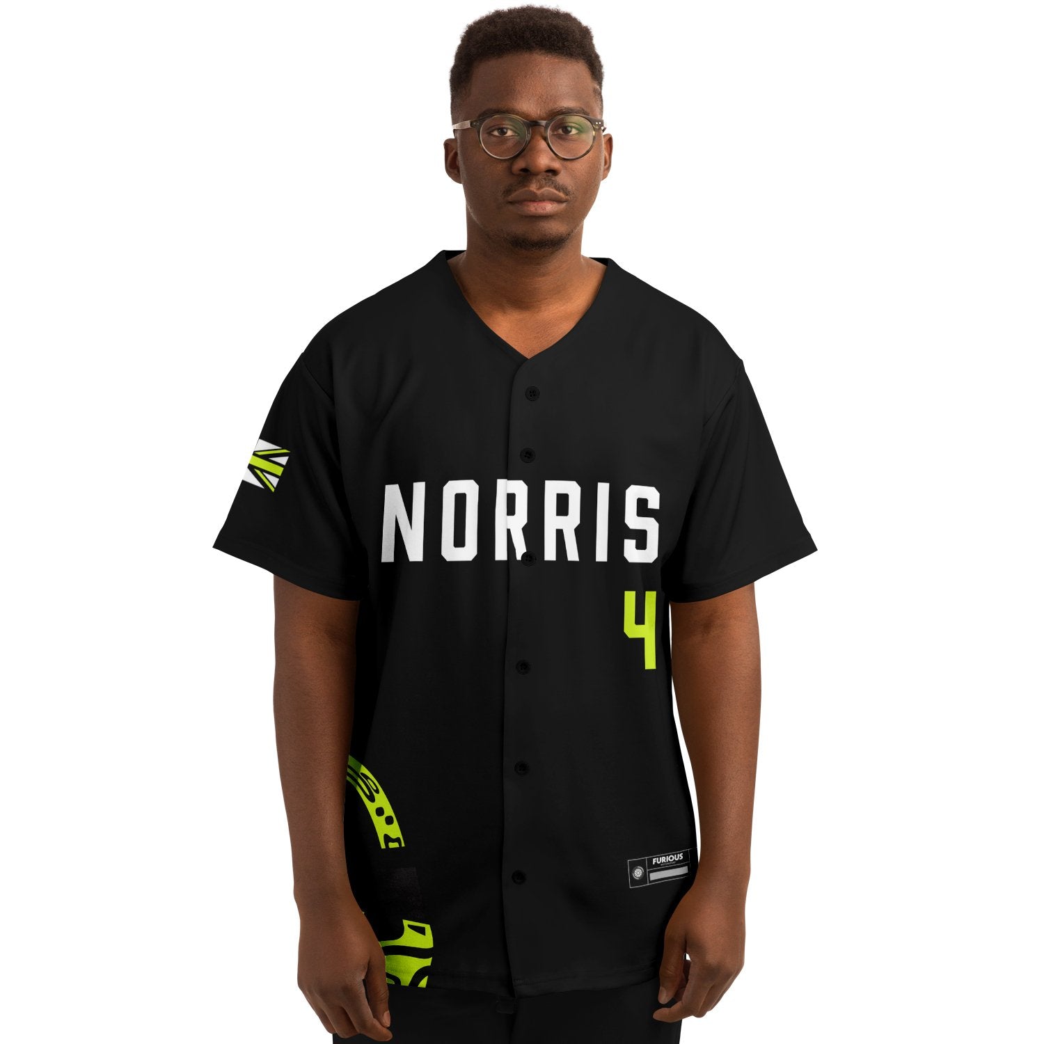 Norris - Carbon Black Fluro Helmet Jersey – Furious Motorsport