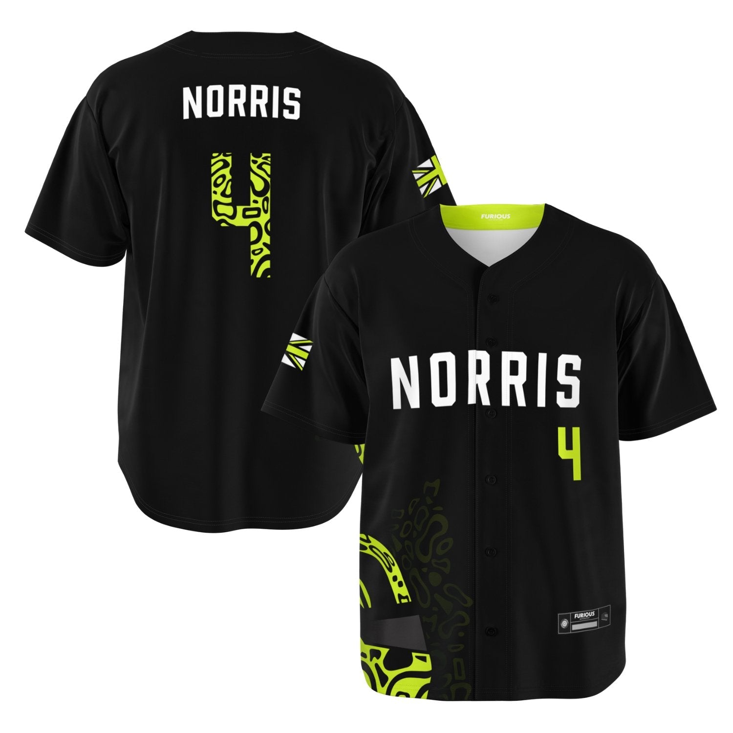 Norris - Carbon Black Fluro Helmet Jersey (Clearance) – Furious Motorsport