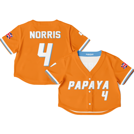 Norris - Papaya Alternate Crop Top - Furious Motorsport