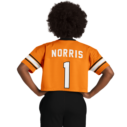 Norris - Papaya Alternate Crop Top Football Jersey - Furious Motorsport