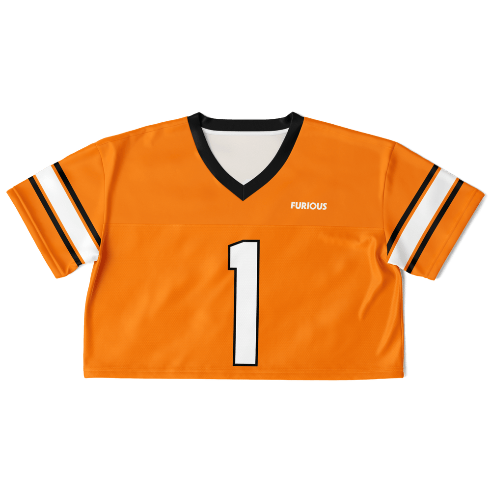 Norris - Papaya Alternate Crop Top Football Jersey - Furious Motorsport