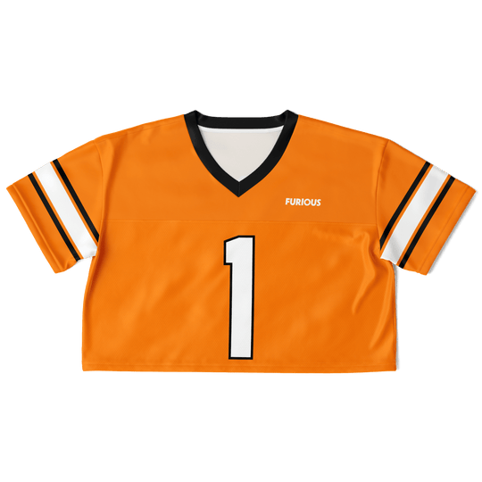 Norris - Papaya Alternate Crop Top Football Jersey - Furious Motorsport