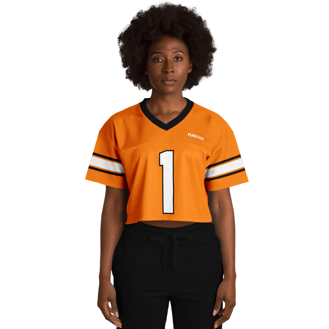 Norris - Papaya Alternate Crop Top Football Jersey - Furious Motorsport