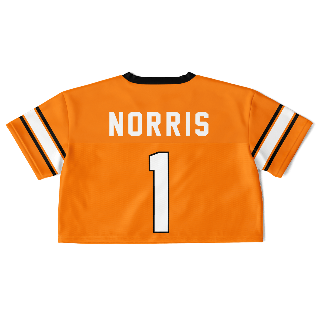 Norris - Papaya Alternate Crop Top Football Jersey - Furious Motorsport