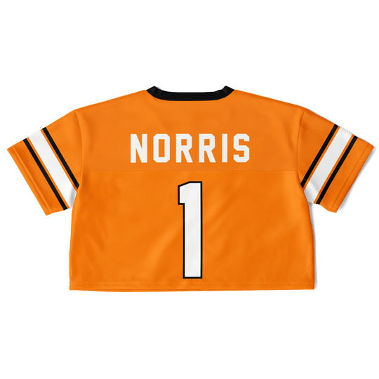 Norris - Papaya Alternate Crop Top Football Jersey - Furious Motorsport