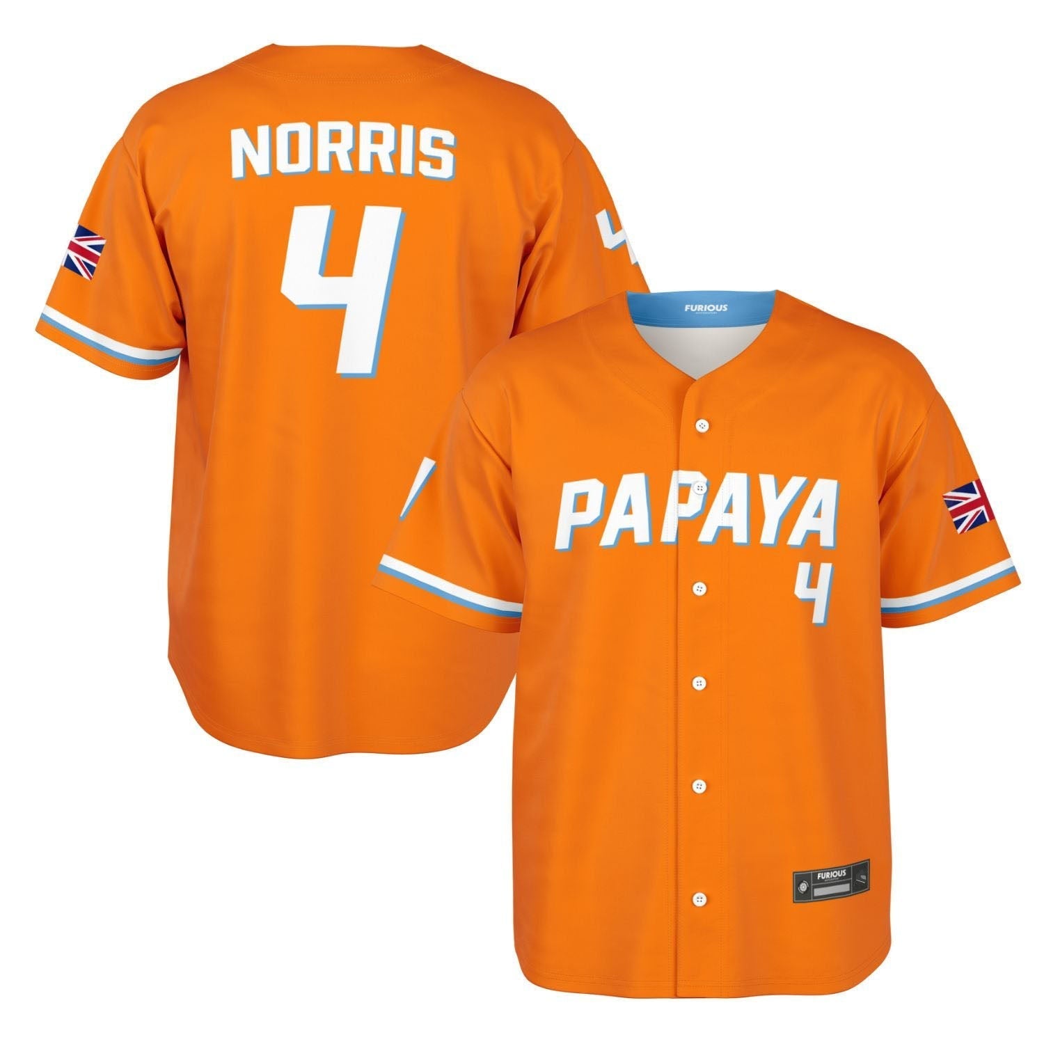 Norris - Papaya Alternate Jersey (Clearance) - Furious Motorsport