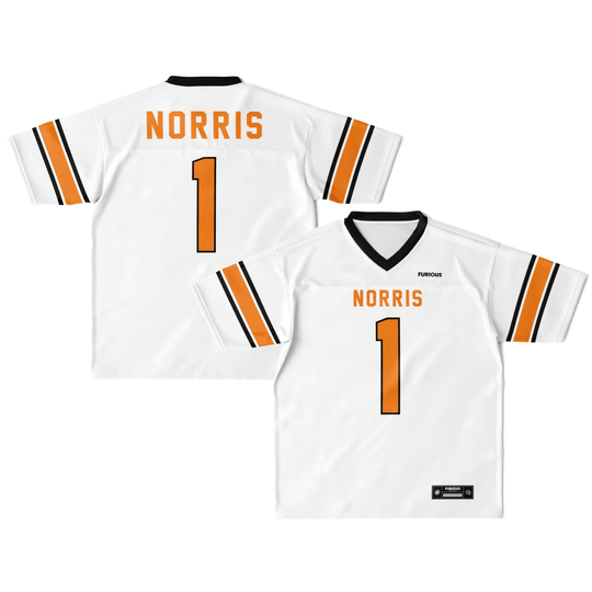 Norris – White Alternate Football Jersey - Furious Motorsport