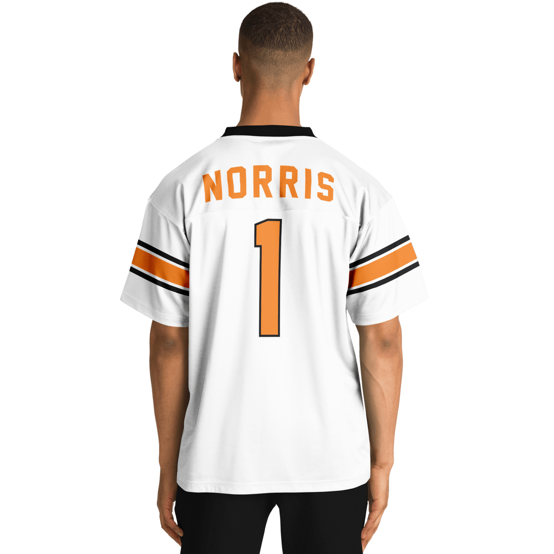 Norris – White Alternate Football Jersey - Furious Motorsport