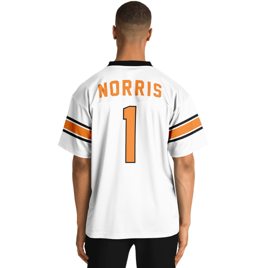 Norris – White Alternate Football Jersey - Furious Motorsport