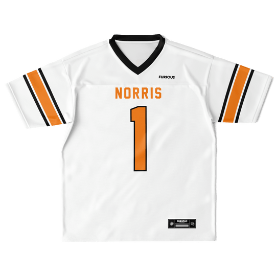 Norris – White Alternate Football Jersey - Furious Motorsport