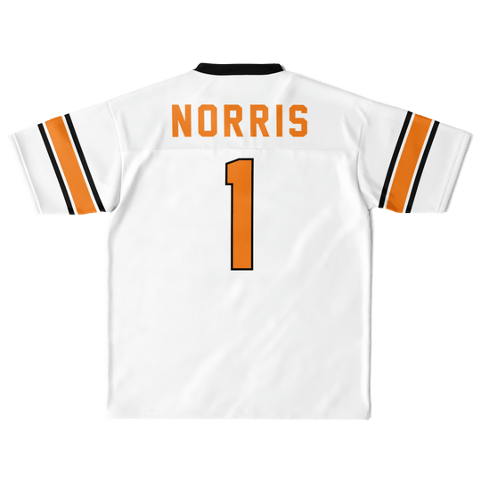 Norris – White Alternate Football Jersey - Furious Motorsport