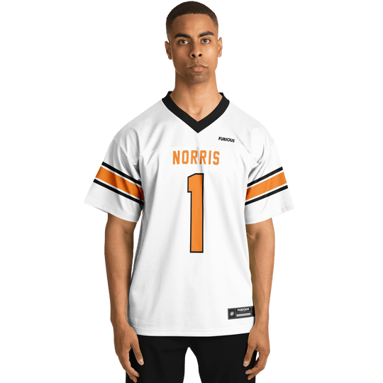 Norris – White Alternate Football Jersey - Furious Motorsport
