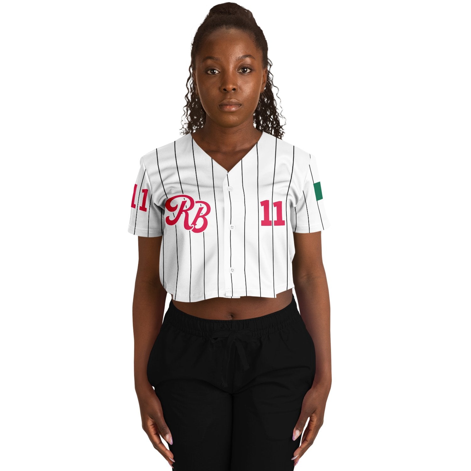 Baseball crop top jersey deals