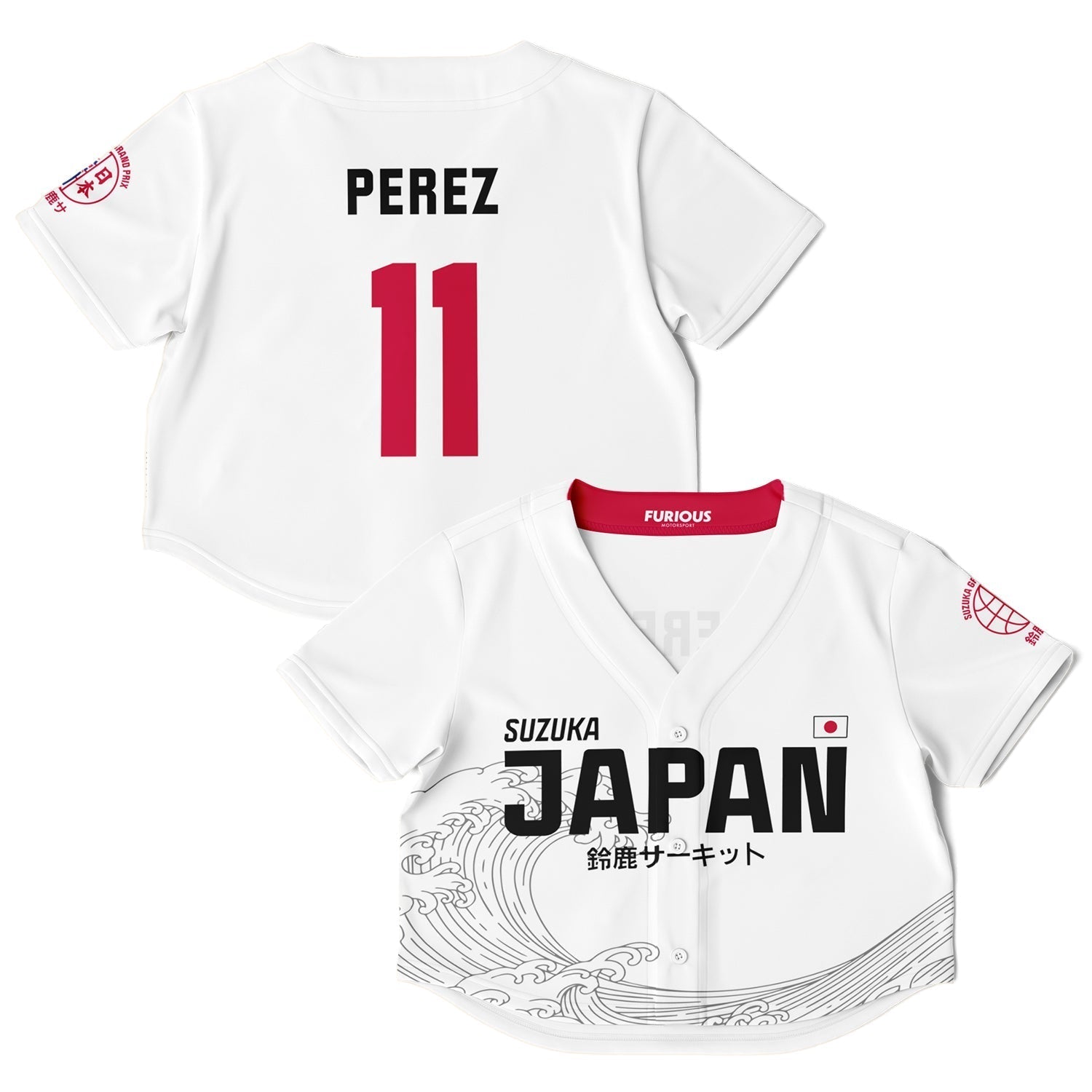 Perez - Suzuka "Great Wave" Crop Top (Clearance) - Furious Motorsport