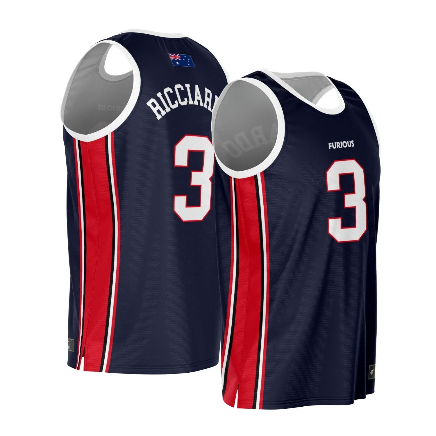 Ricciardo - Navy Blue Downforce Edition Jersey (Clearance) - Furious Motorsport